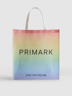 PRIMARK PRIDE LARGE REUSABLE BAG,£1.50, €2, $3, RON10, PLN9, CZK55