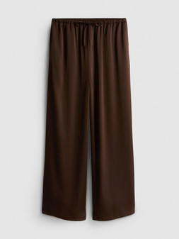 PRIMARK SATIN TROUSER CHOCOLATE £14 €16 NE€18 $20 RON80 PLN70 CZK415