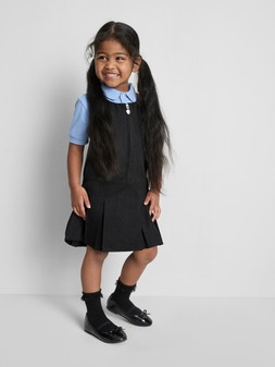PRIAMRK YOUN GIRLS 2PK PINNY, CHARCOAL, £9 (2)