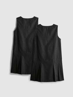 PRIAMRK YOUN GIRLS 2PK PINNY, CHARCOAL, £9 (3)