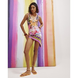 Pink Morgan Floral Trim Swimsuit