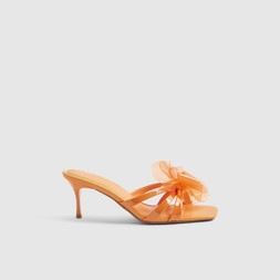 Perspex Flower Mule Sandal