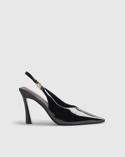 RI Black Slingback Logo Court Heels £39