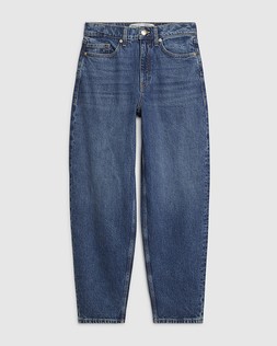 RI Blue Mid Rise Barrel Leg Jeans £49