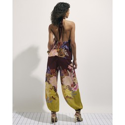 RI Brown Oriental Print Trousers £59 3