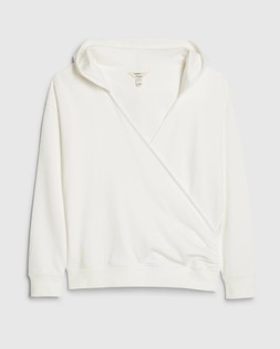 RI Cream Long Sleeve Wrap Front Hoodie £42