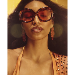 RI Orange Swirl Tortoiseshell Round Sunglasses £19