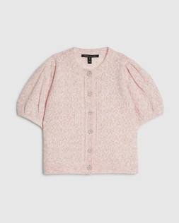 RI Pink Puff Sleeve Cardigan £32