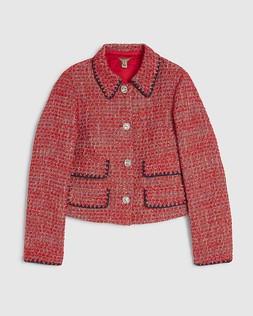 RI Red Whipstitch Boucle Trophy Jacket £69
