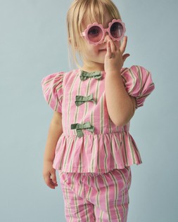 RI SS Stripe Bow Wide Leg Set £34 2