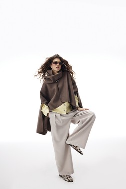RI Taupe Cape Coat £56