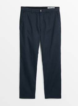 MK x Union Works Navy Straight Leg Chinos, &pound;22