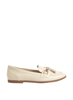 Tu Cream Faux Leather Loafer, &pound;20