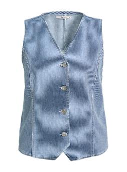 Tu Navy Stripe Denim Waistcoat, &pound;18