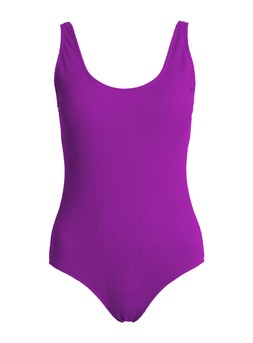 Tu Purple Textured Scoop Neck Swimsuit, &pound;16