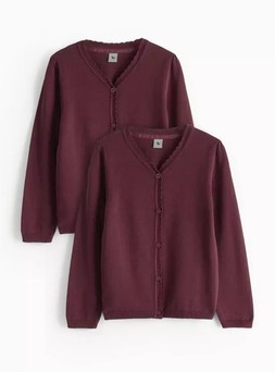 Tu-2 Pack Dark Red Knitted Cardigans2
