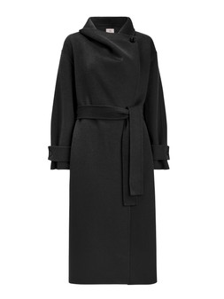 Tu Black Wool-Blend Double-Faced Coat £85