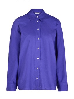 Tu Blue Linen-Rich Relaxed Shirt, £20