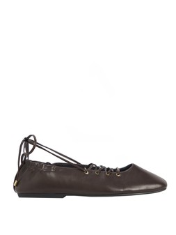 Tu Brown Lace-Up Ballerina £18