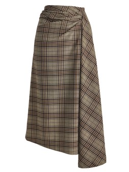 Tu Brown Paleo Check Skirt £28