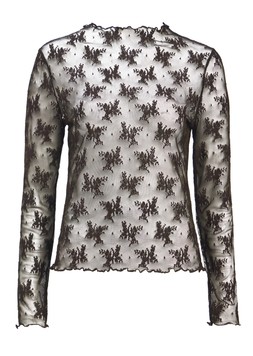 Tu Chocolate Lace Second-Skin Long-Sleeve Top £10