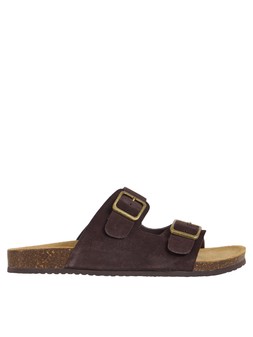Tu Chocolate Suede Footbed Sandals, £20