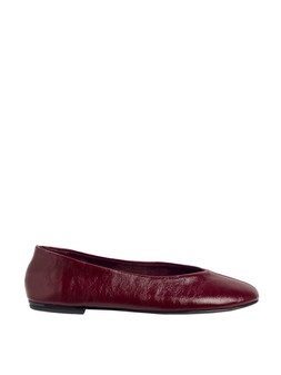 Tu Dark Red Unstructured Crinkle Ballerina £16