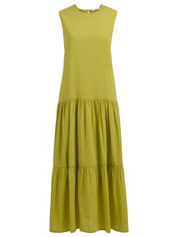 Tu Lime Green Drop Waist Tiered Voile Dress, £26