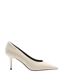 M&S Leather Stiletto Heel Chisel Toe Court Shoes, £55