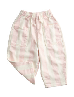 M&S Pure Cotton Striped Barrel Leg Trousers (2-8 Yrs) £12