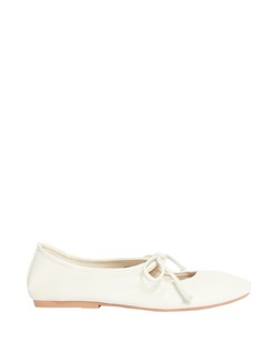 M&S Bow Flat Ballet Pumps White £29.50