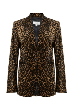 M&S Collection Leopard Velvet Blazer £85 - Nov