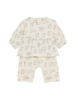 M&S 2pc Pure Cotton Print Outfit (0-3 Yrs) £16