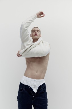 M&S Autograph 5pk Supima® Cotton Rich Woven Boxers £38, M&S Collection Supersoft Crew Neck Jumper with Wool £25, Collection Straight Fit Stretch Jeans £26