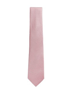 M&S SARTORIAL Textured Pure Silk Tie Pink £20